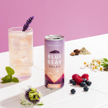 Load image into Gallery viewer, Blue Bear Relax (Mixed Berry Tea) - Relaxation Drink 12 Pack

