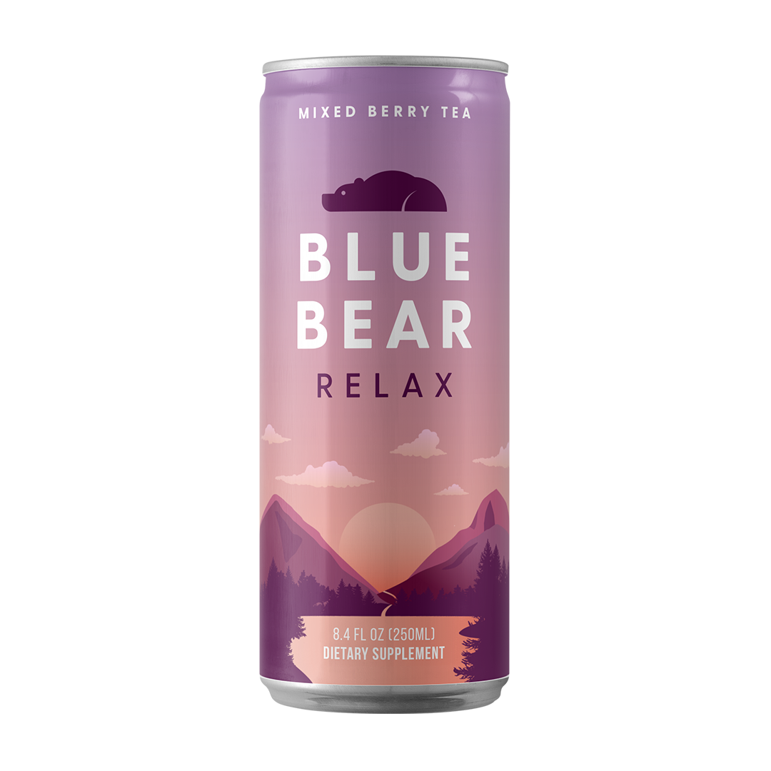Can of Blue Bear Relax