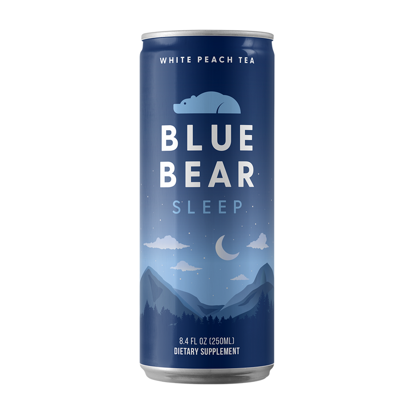 Blue Bear Sleep Drink - White Peach Tea for Natural Sleep Support